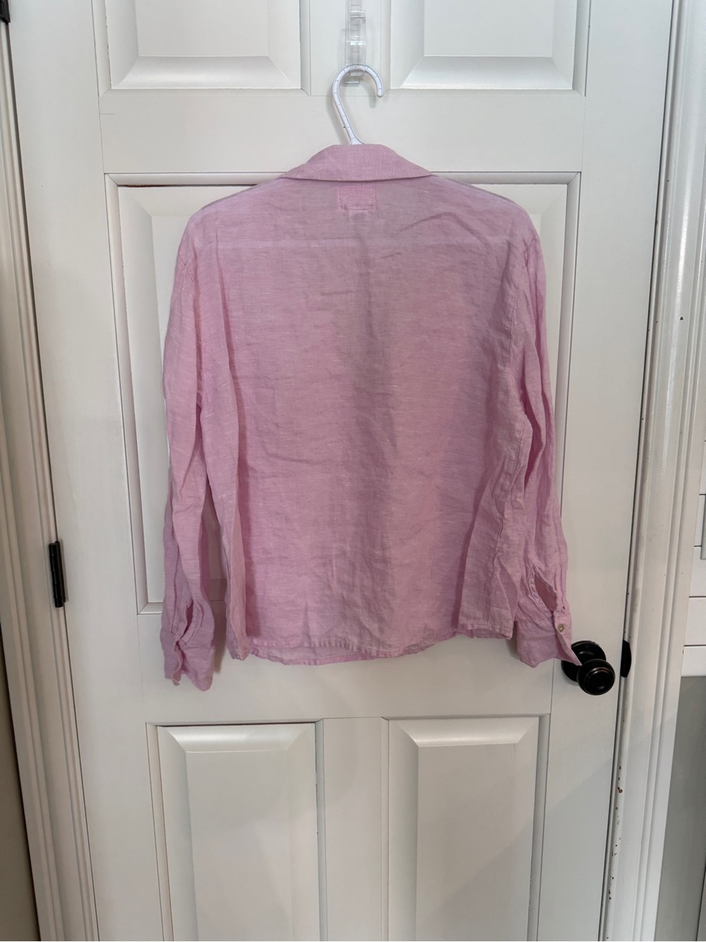 Calypso St. Barth’s Pink Linen Popover Blouse Size Large 25633 - Picture 8 of 10
